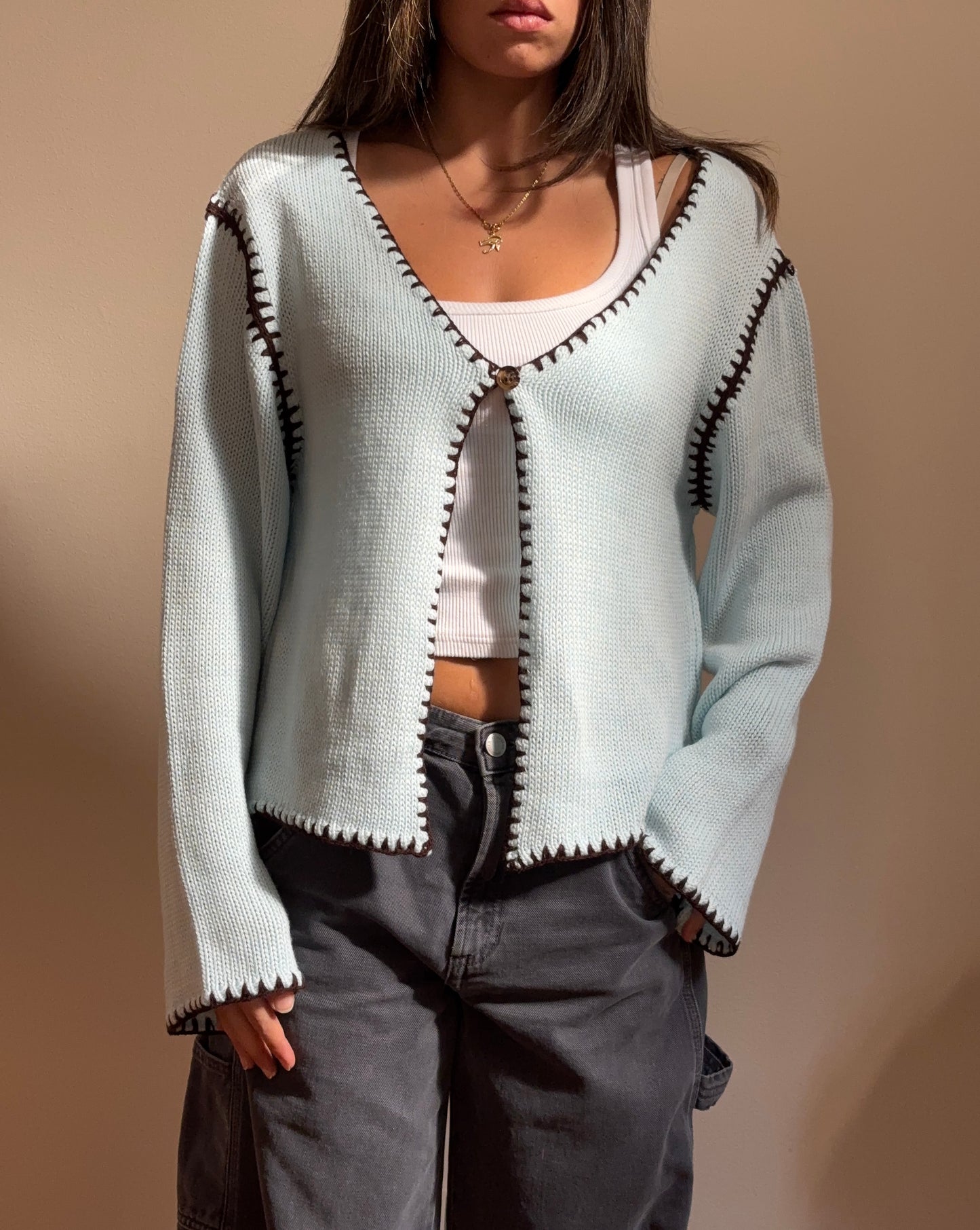 The Artisan Knit in Light Blue