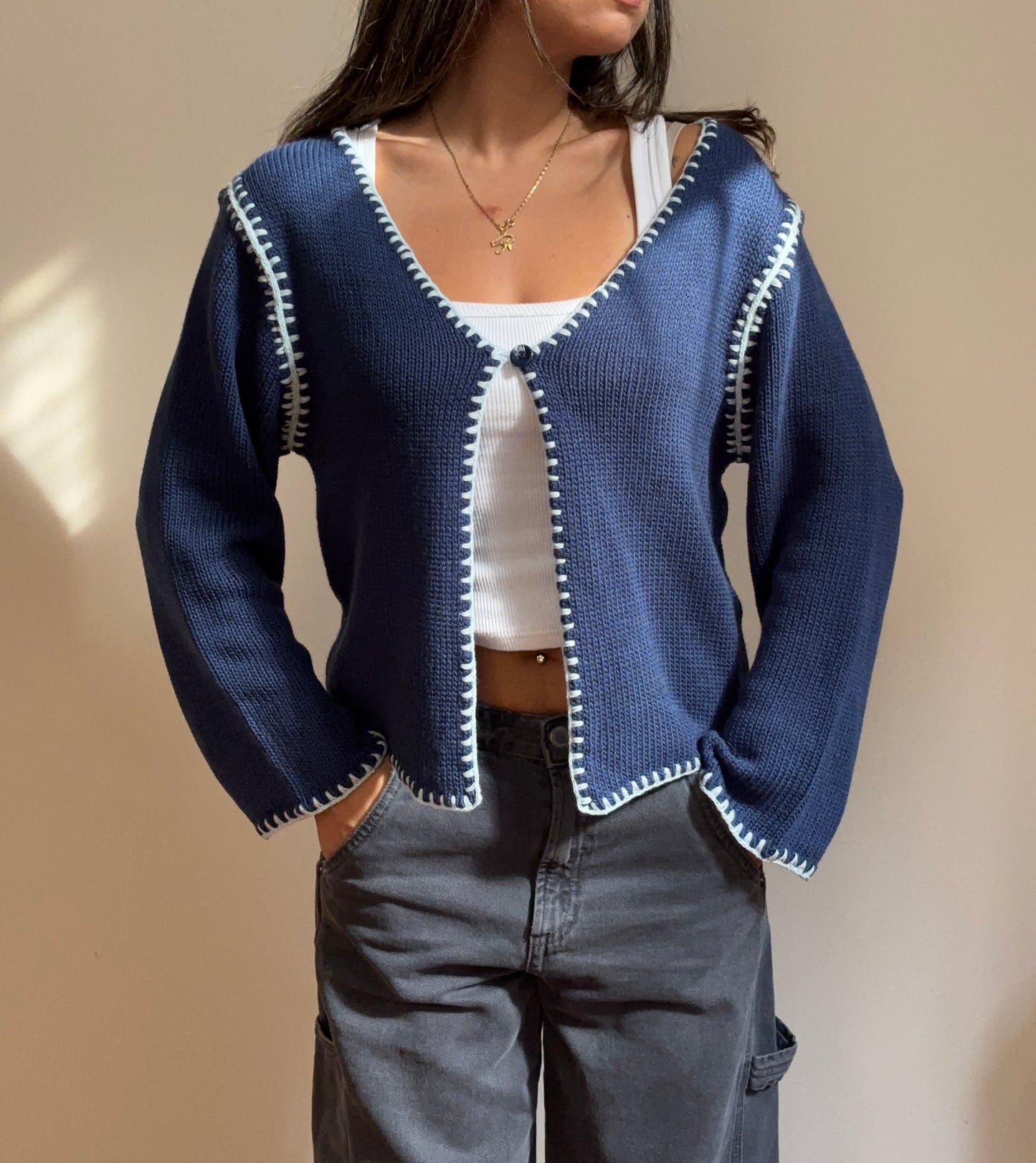 The Artisan Knit in Navy