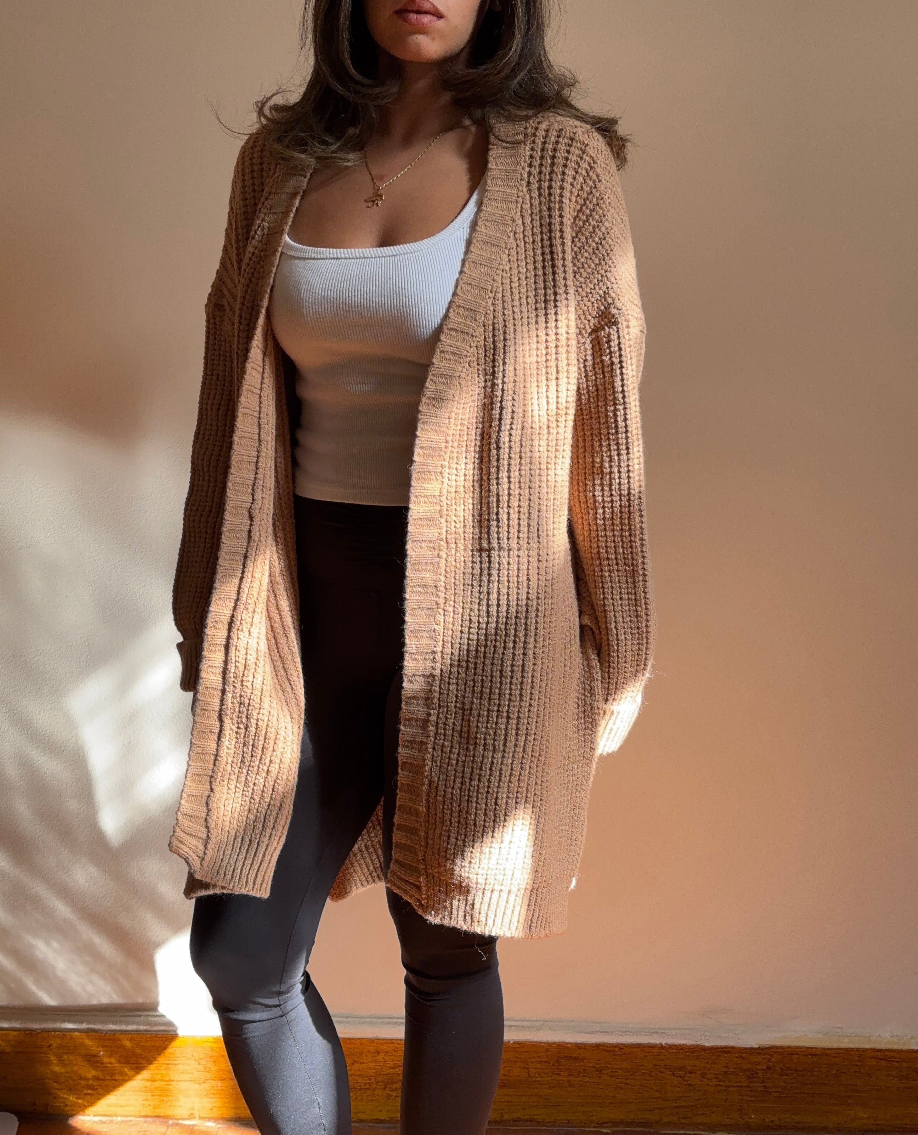 Chunky knit cardigan