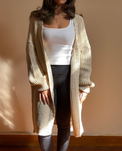 Chunky knit cardigan