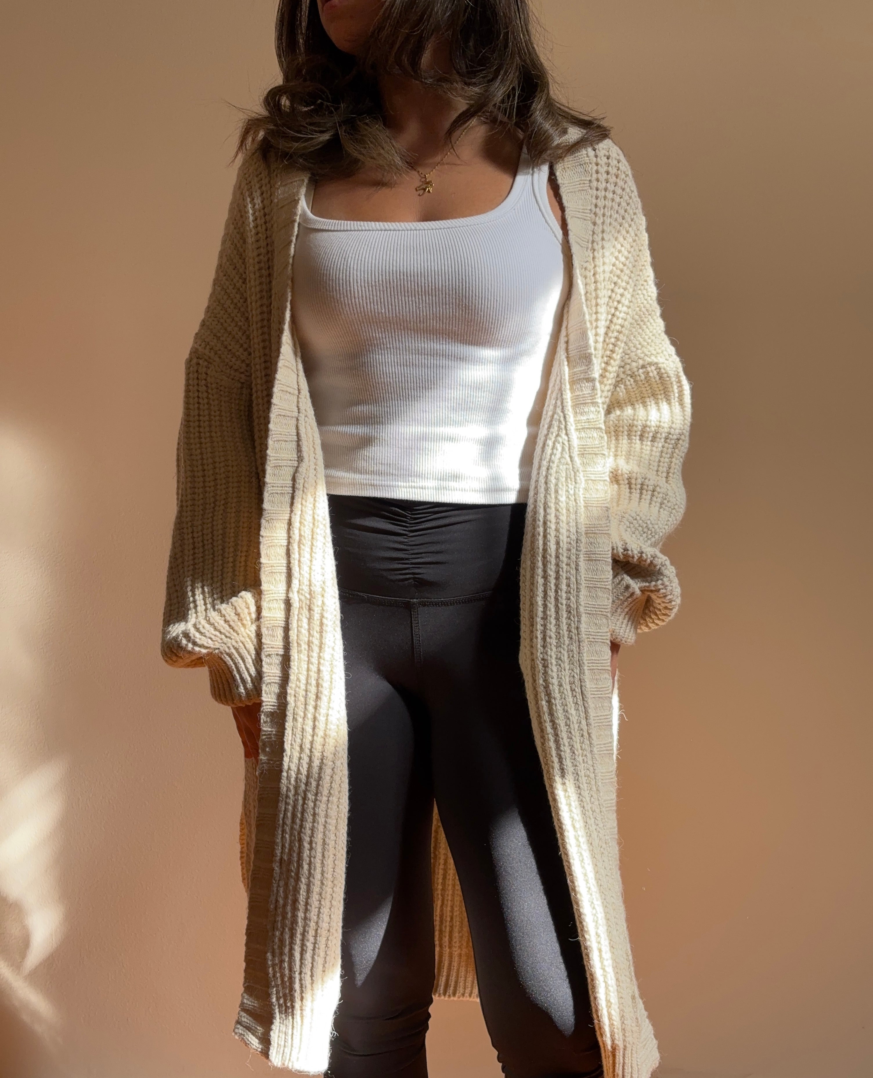 Chunky knit cardigan