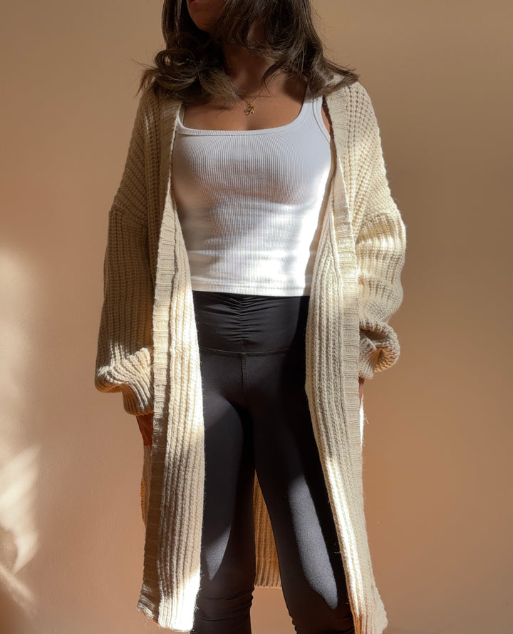 Chunky knit cardigan