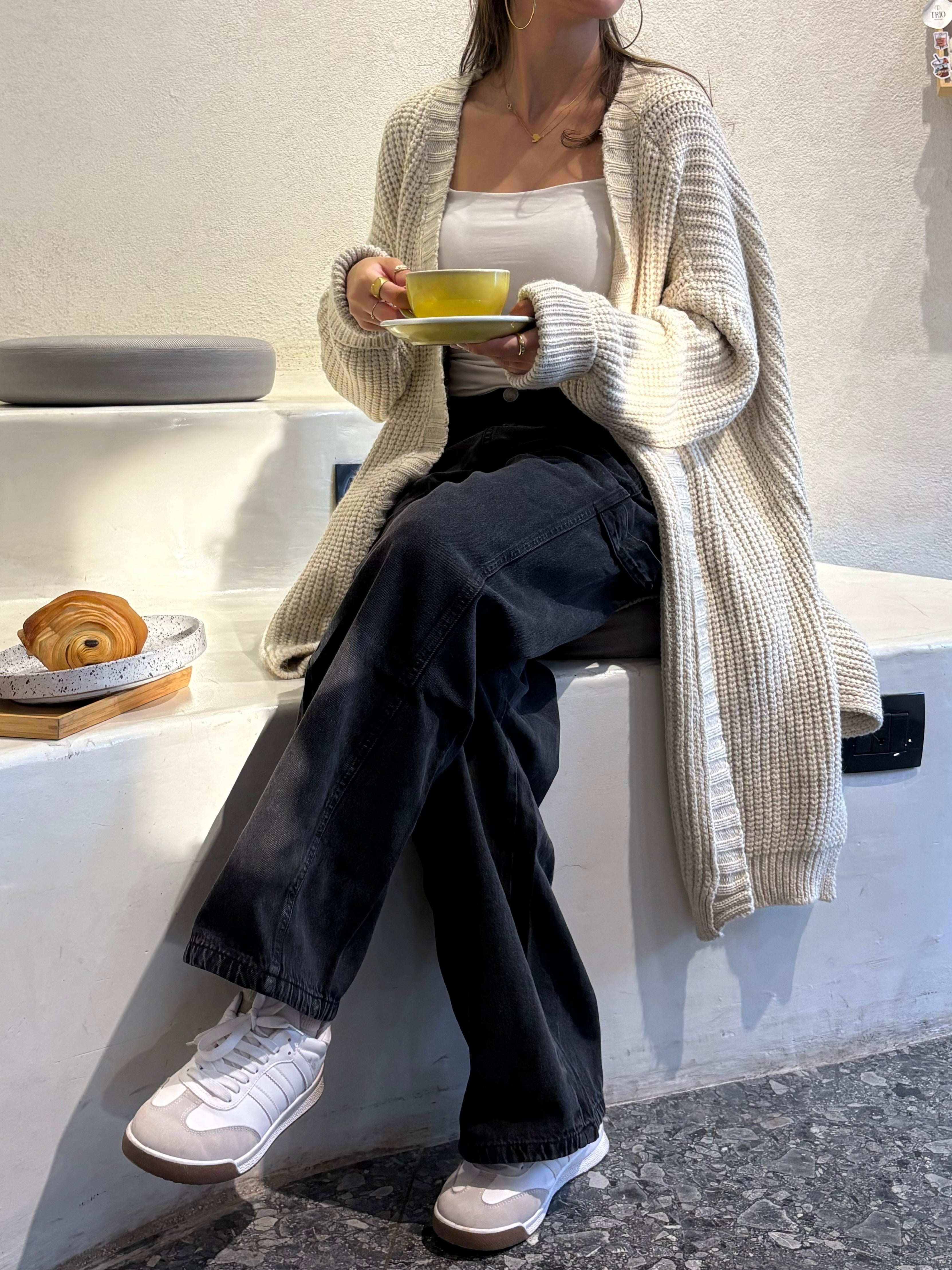 Chunky knit cardigan