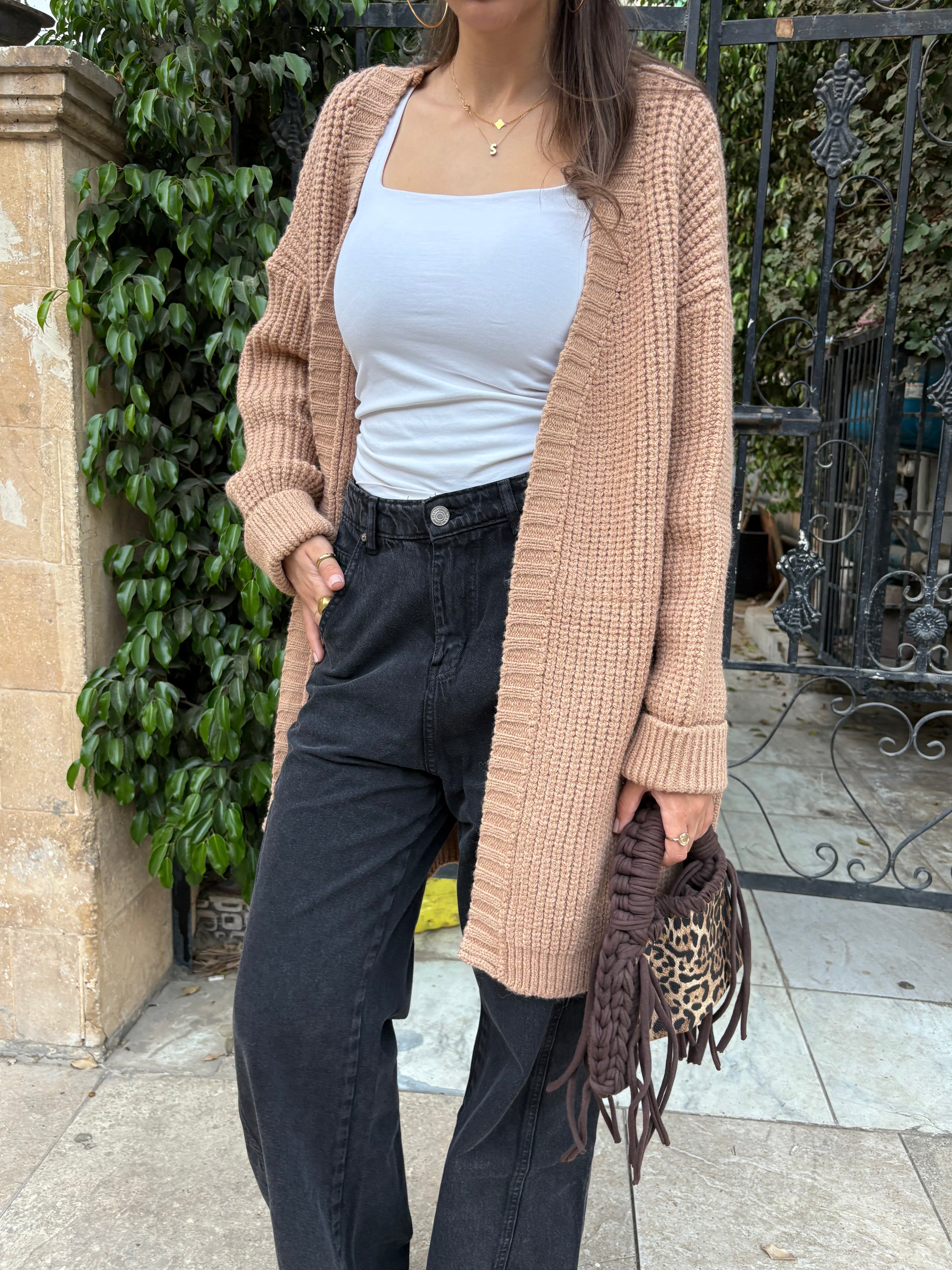 Chunky knit cardigan