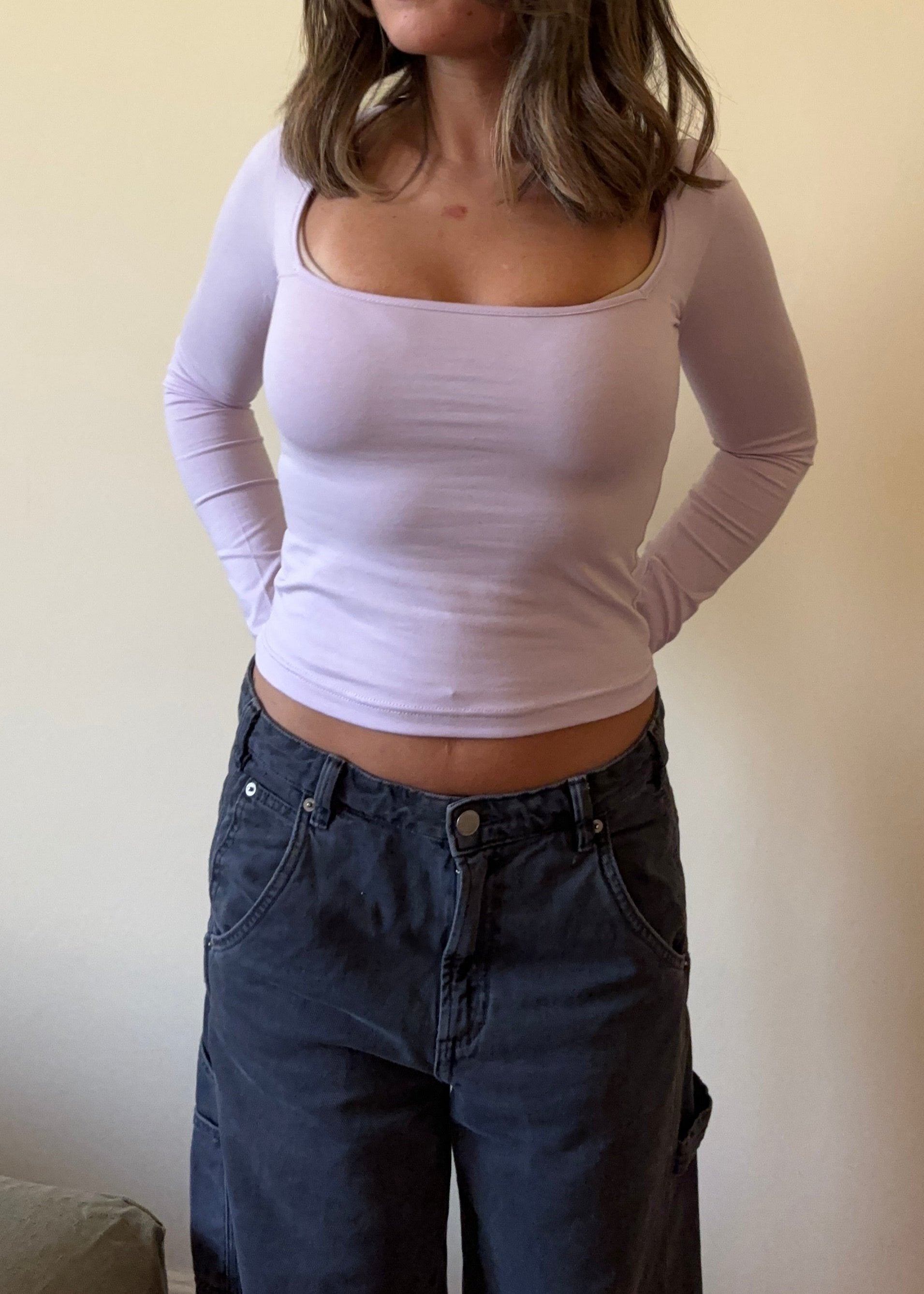 Full Sleeve Square Neckline Top