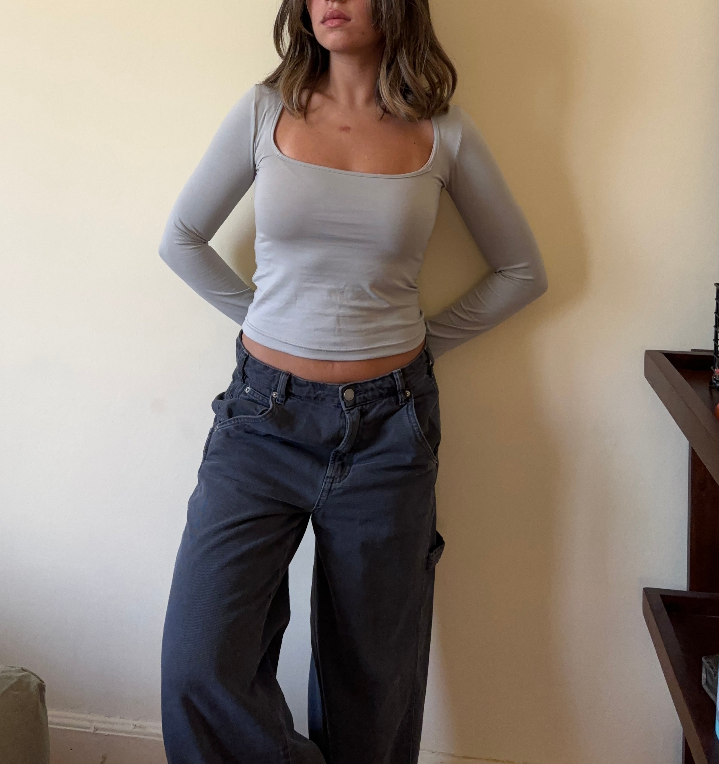 Full Sleeve Square Neckline Top