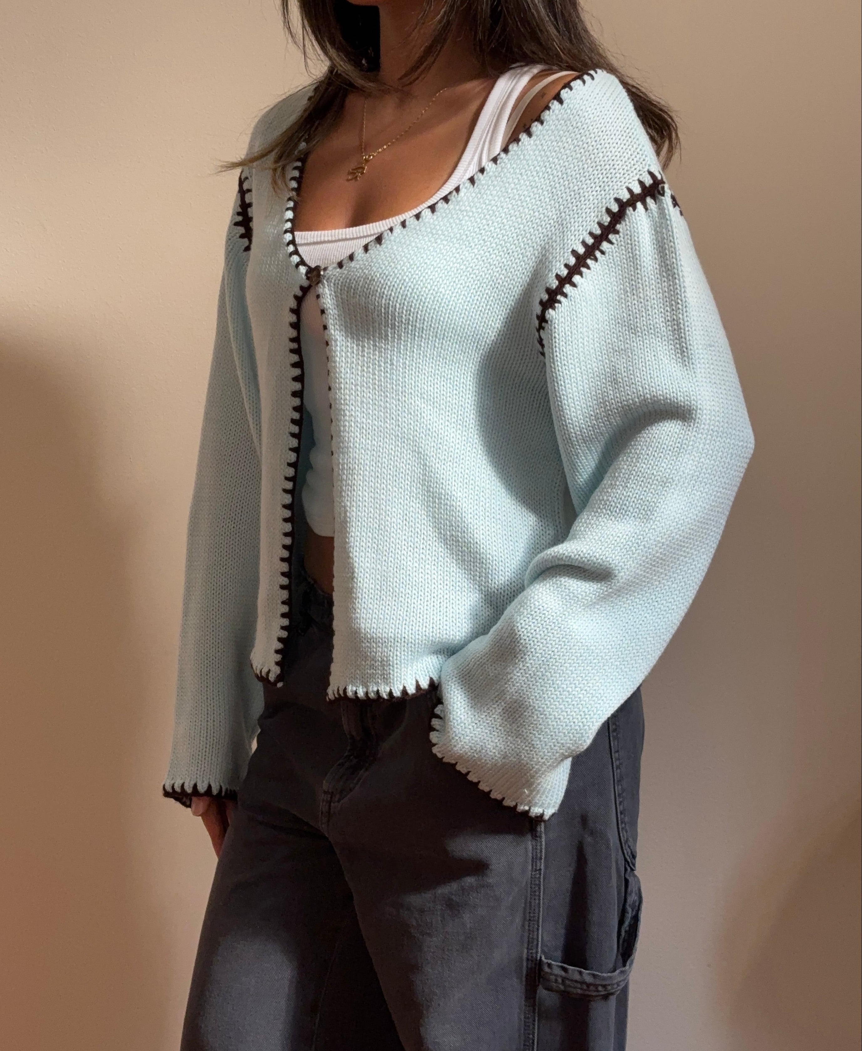 The Artisan Knit in Light Blue