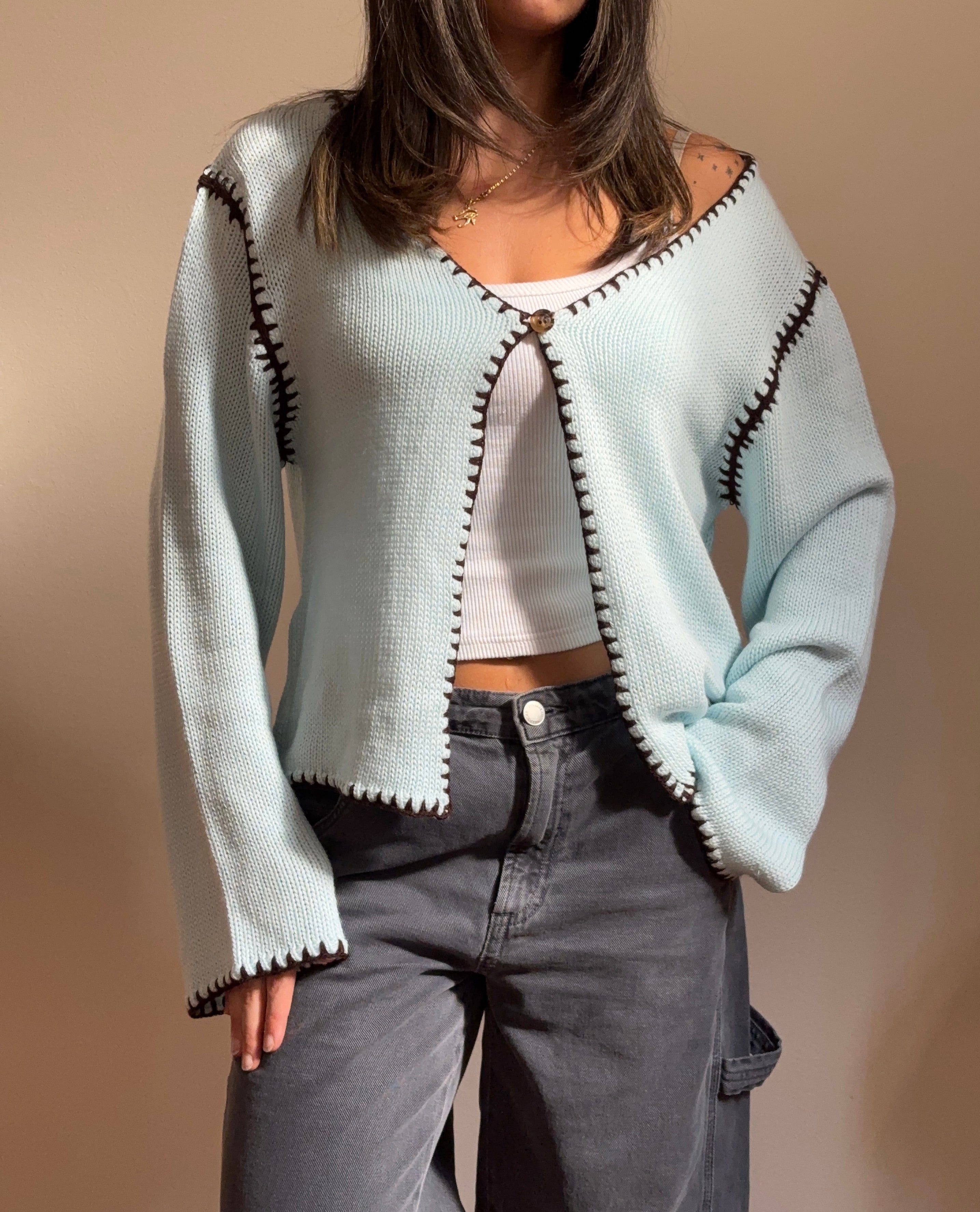 The Artisan Knit in Light Blue