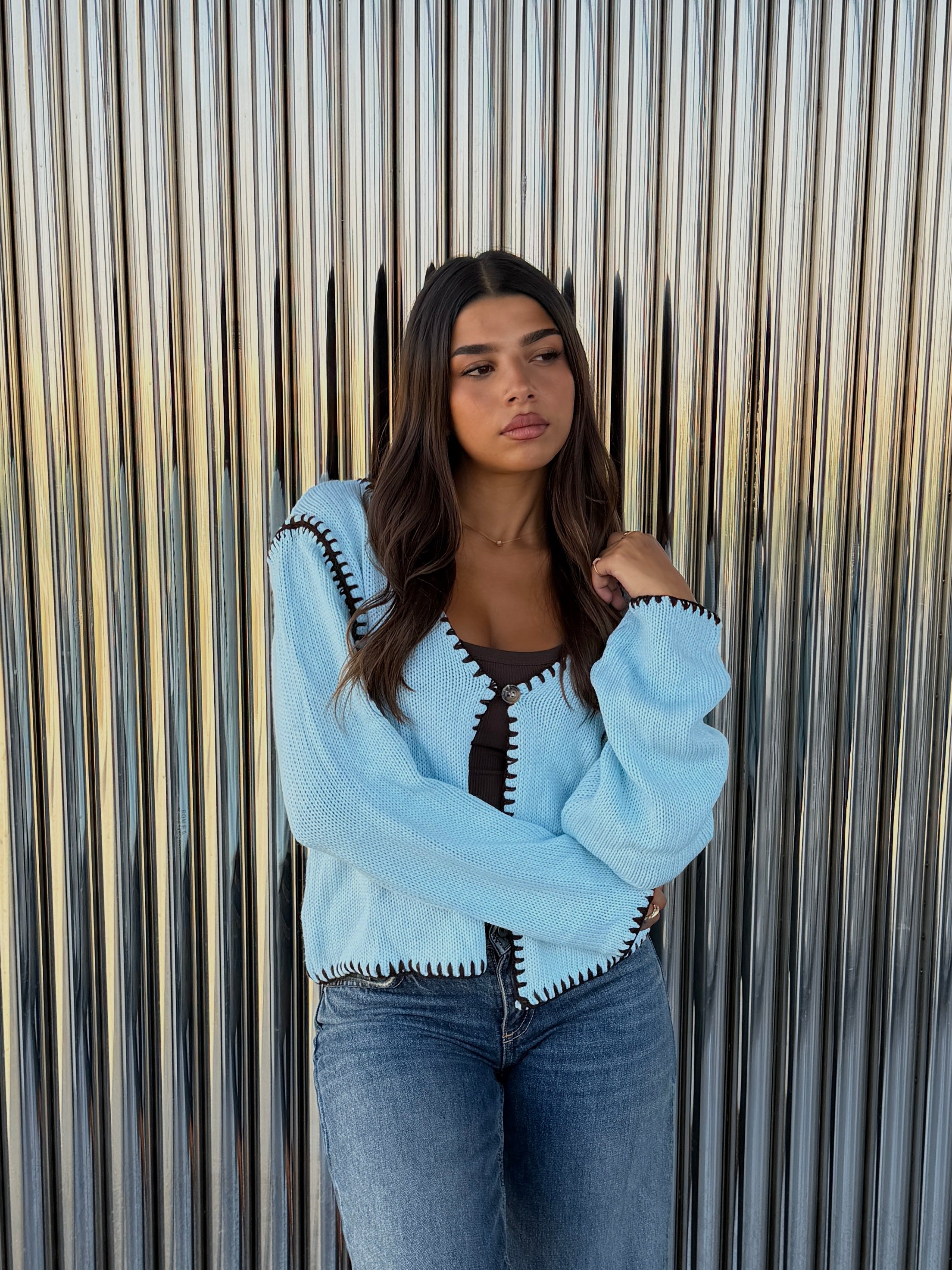 The Artisan Knit in Light Blue