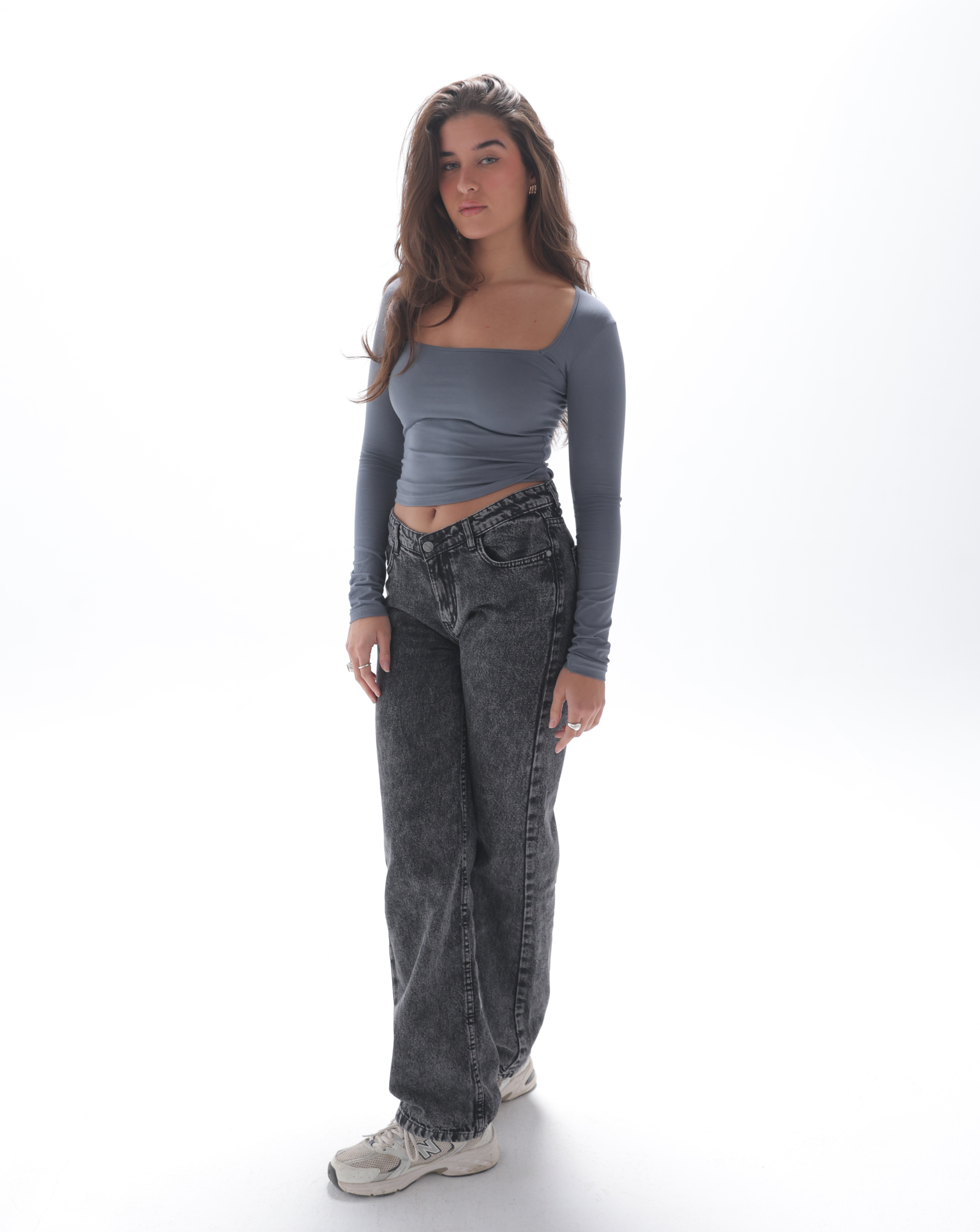 Full Sleeve Square Neckline Top